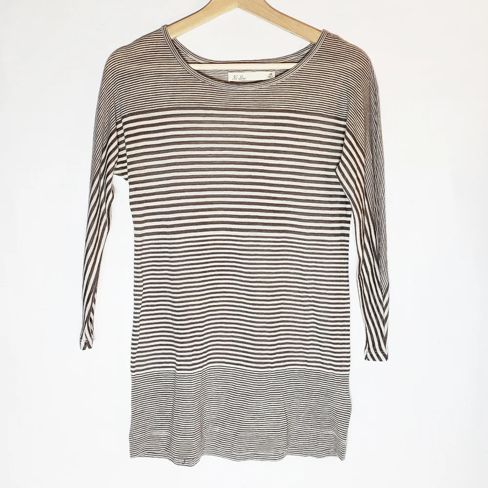 Ki-Line Striped lightweight long sleeve Top XSmall